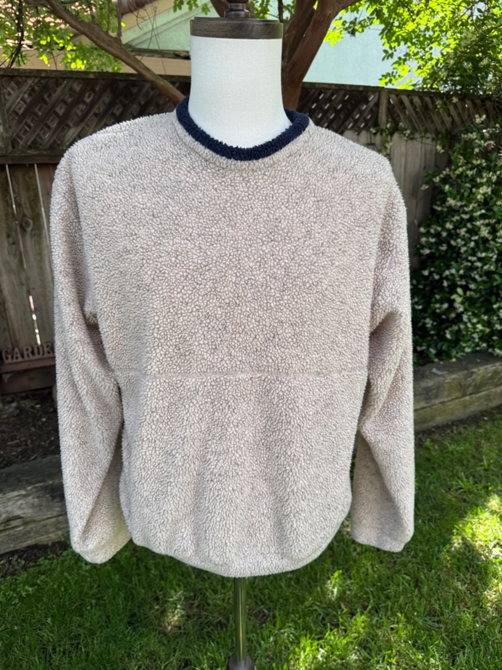 Vintage Field & Stream Men's Large Sherpa Fleece Pullover Sweater Made in USA